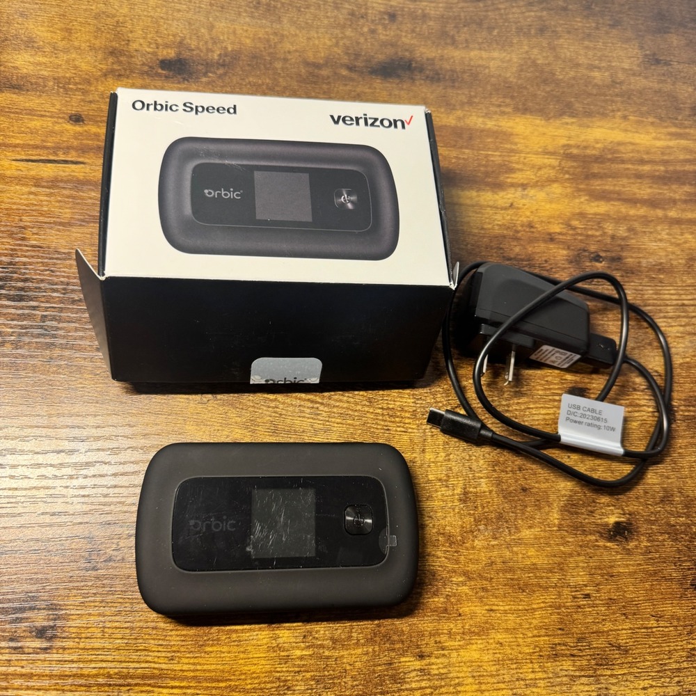 Orbic Speed 5G RC400L Mobile WiFi Hotspot Verizon Wireless USB-C Black